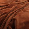 orange plain velvet-chenille fabric from Warwick