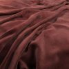 red plain velvet-chenille fabric from Warwick