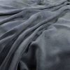 blue plain velvet-chenille fabric from Warwick