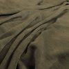 green plain velvet-chenille fabric from Warwick