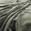 green plain woven fabric from Warwick