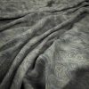 blue geometric linen fabric from Warwick