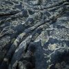 blue botanical linen fabric from Warwick