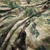 green botanical cotton fabric from Warwick