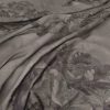 black-grey botanical woven fabric from Warwick