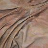 orange botanical woven fabric from Warwick