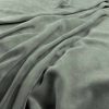 green plain velvet-chenille fabric from Warwick
