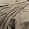 brown plain velvet-chenille fabric from Warwick