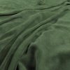 green plain velvet-chenille fabric from Warwick