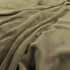 green plain velvet-chenille fabric from Warwick