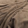 brown plain velvet-chenille fabric from Warwick