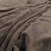 black-grey plain velvet-chenille fabric from Warwick