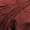 red plain velvet-chenille fabric from Warwick