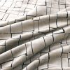 white geometric velvet-chenille fabric from Warwick