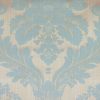 blue traditional jacquard fabric from Warwick