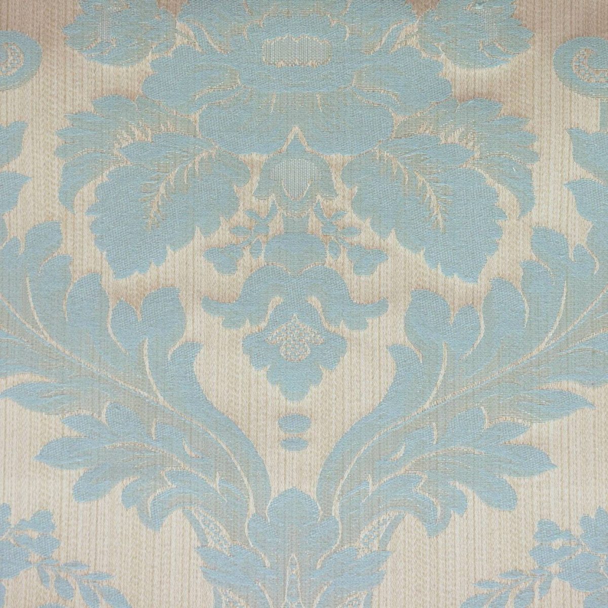 blue traditional jacquard fabric from Warwick