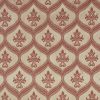 red geometric jacquard fabric from Warwick