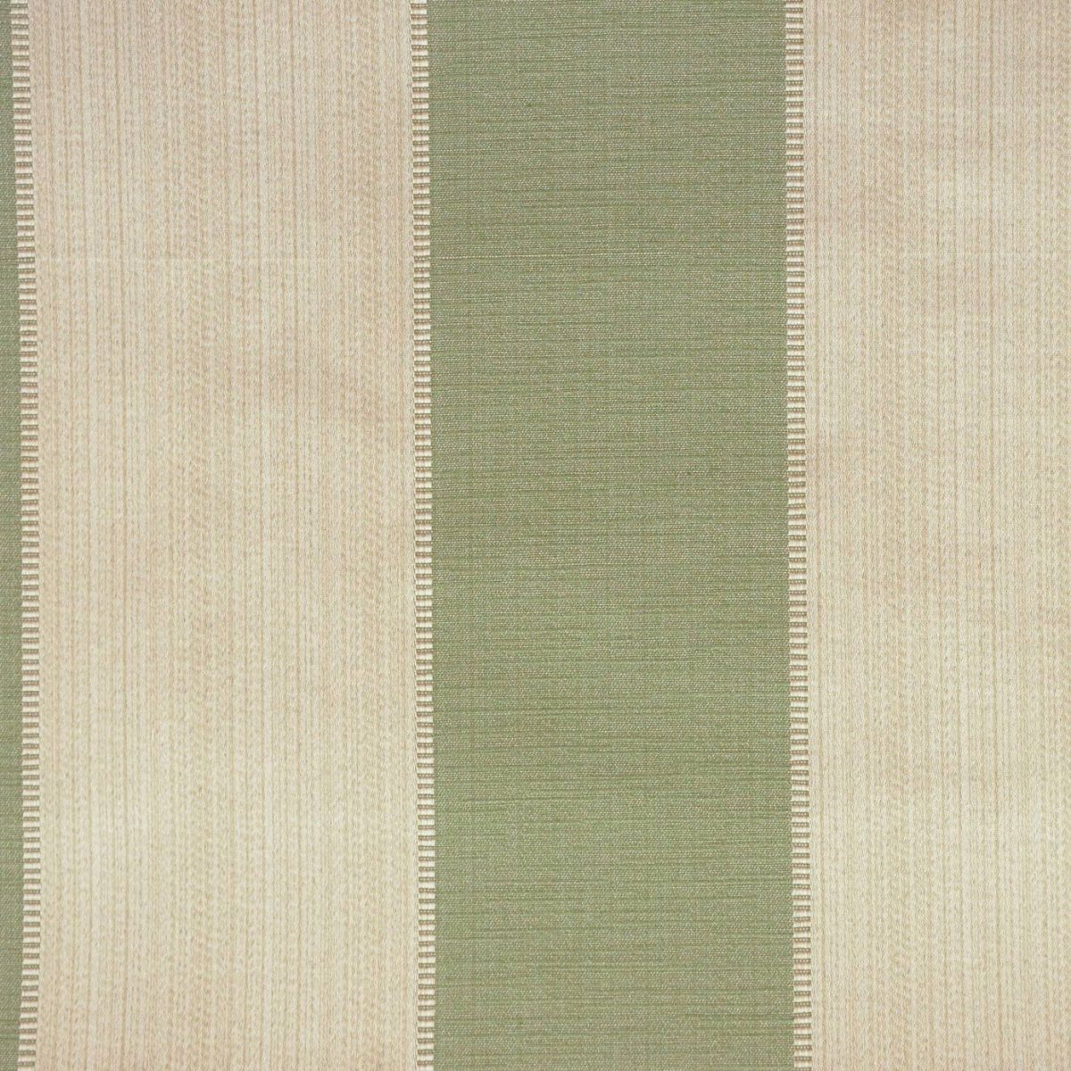 Mallory Fabric - Sage by green striped jacquard fabric from Warwick