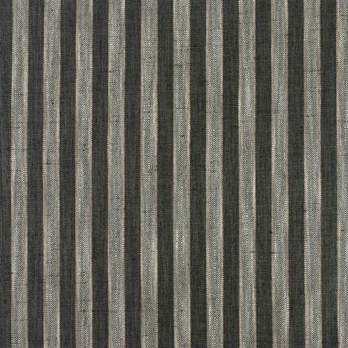 Lexington Fabric - Charcoal by black-grey striped woven fabric from Warwick
