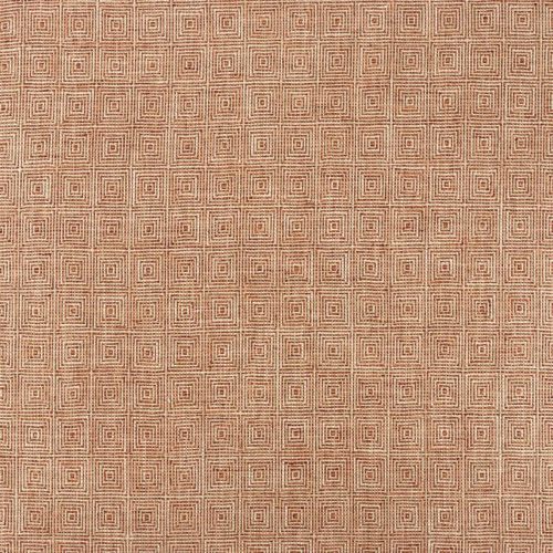 Cape-Cod Fabric - Terracotta by orange geometric woven fabric from Warwick