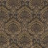 brown botanical velvet-chenille fabric from Warwick