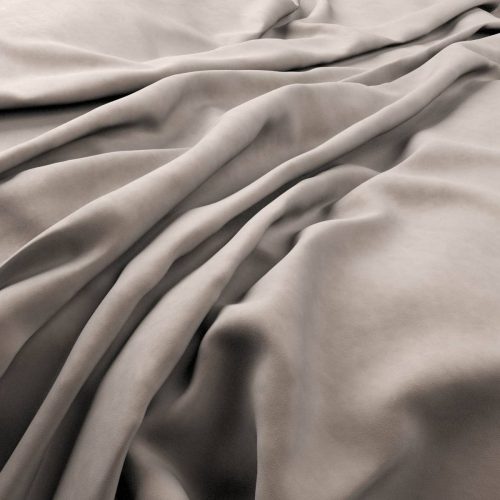 Plush Velvet Fabric - Fog by black-grey plain velvet-chenille fabric from Warwick