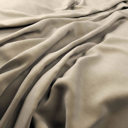 Plush Velvet Fabric - Taupe by brown plain velvet-chenille fabric from Warwick