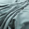 blue plain velvet-chenille fabric from Warwick