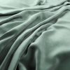 green plain velvet-chenille fabric from Warwick