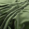 green plain velvet-chenille fabric from Warwick