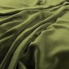 green plain velvet-chenille fabric from Warwick