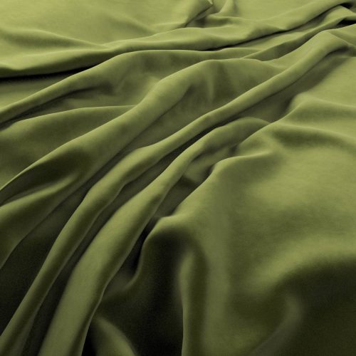 Plush Velvet Fabric - Vine by green plain velvet-chenille fabric from Warwick