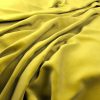 yellow plain velvet-chenille fabric from Warwick