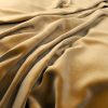 brown plain velvet-chenille fabric from Warwick