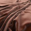 brown plain velvet-chenille fabric from Warwick