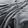 black-grey plain velvet-chenille fabric from Warwick