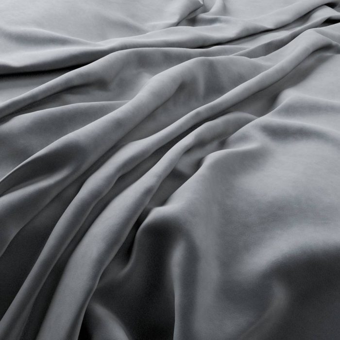 Plush Velvet Fabric - Steel swatch