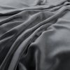 black-grey plain velvet-chenille fabric from Warwick