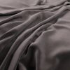 black-grey plain velvet-chenille fabric from Warwick