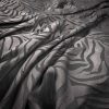 black-grey animal velvet-chenille fabric from Warwick