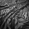 black-grey animal velvet-chenille fabric from Warwick