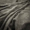 black-grey animal velvet-chenille fabric from Warwick