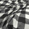 black-grey checked woven fabric from Warwick
