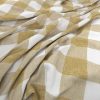yellow checked woven fabric from Warwick