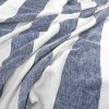 blue striped woven fabric from Warwick