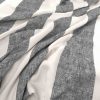 black-grey striped woven fabric from Warwick