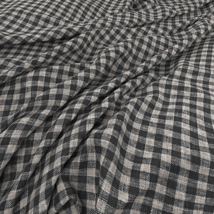 Staithes Fabric - Charcoal swatch