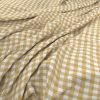 yellow checked woven fabric from Warwick