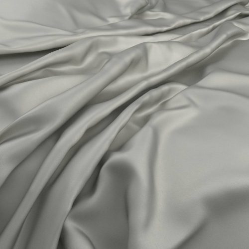Serena Fabric - Frost by black-grey plain silk-satin fabric from Warwick