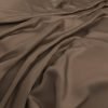 brown plain silk-satin fabric from Warwick
